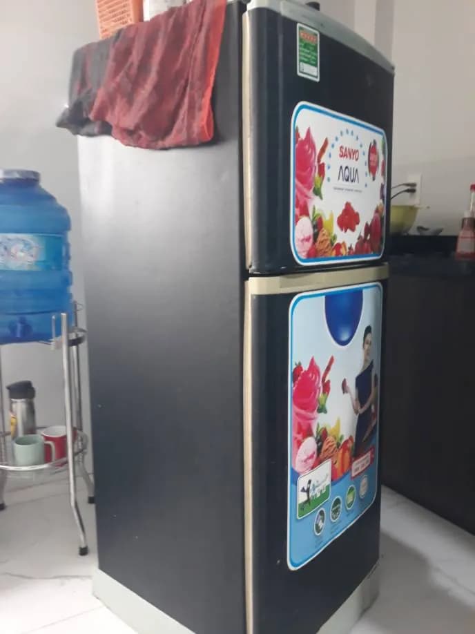 Sau khi hoàn thành sửa tủ lạnh Sanyo Aqua tại Xã Bình Hưng, Bình Chánh — thợ Đặng Anh Huy (5 sao)