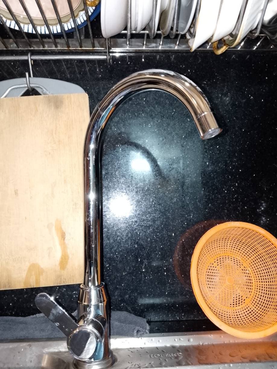 Sau khi hoàn thành sửa: Thay vòi nước bồn rửa chén inox 304 tại TPHCM tại TPHCM — thợ Đỗ Nhiều (5 sao)