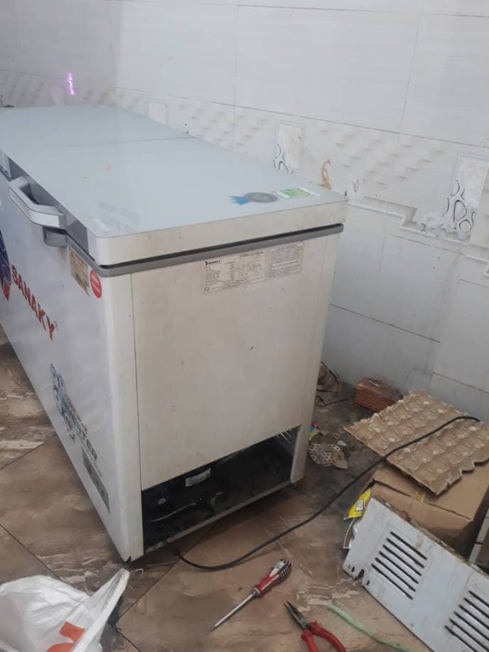 Trước sửa: Tủ lạnh không đông tại TPHCM — thợ Đặng Anh Huy