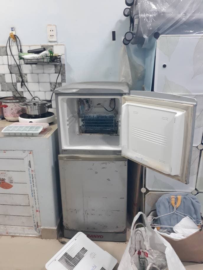 Sau khi hoàn thành sửa tủ lạnh Sanyo tại Phường 15, Quận 10 — thợ Đặng Anh Huy