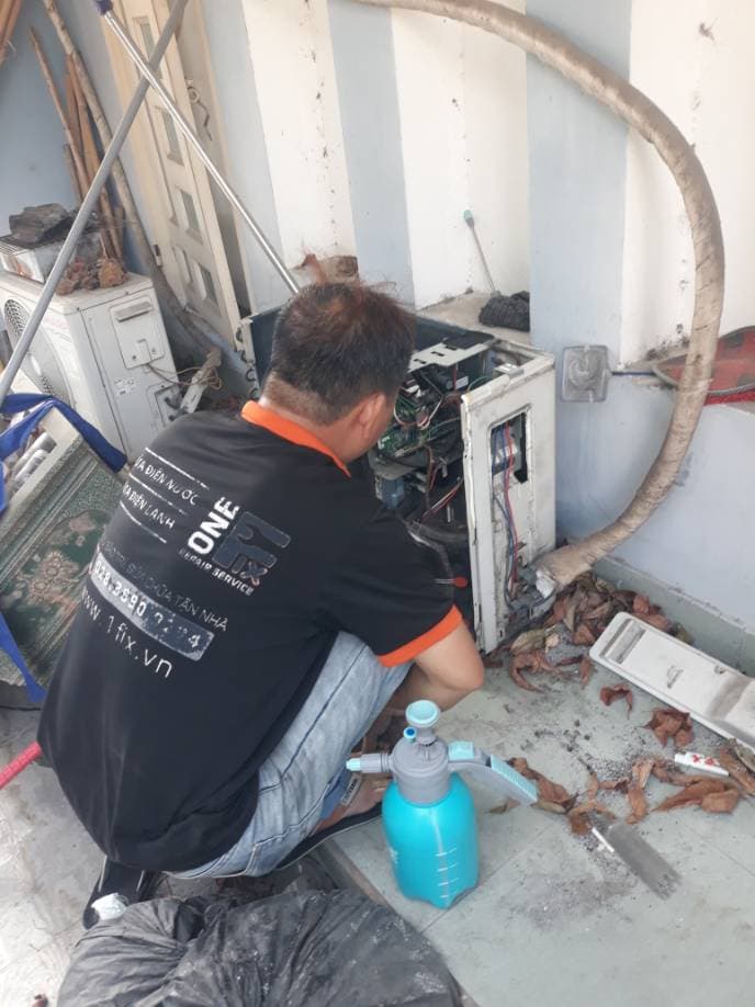 Trước khi sửa: Thay thế linh kiện board mạch máy lạnh Inverter Bình Hưng Hòa Bình Tân tại phường bình hưng hoà bình tân, Bình Tân