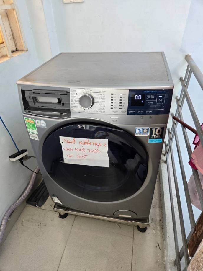 Sau khi hoàn thành sửa máy giặt cửa ngang LG tại TPHCM — thợ Lê Hữu Lộc (5 sao)