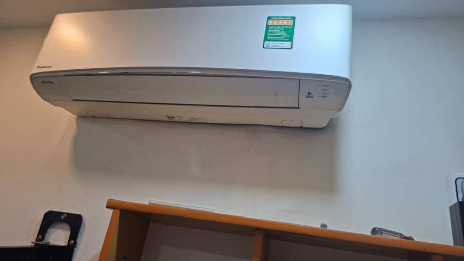 Sau khi hoàn thành sửa máy lạnh treo tường Panasonic tại P. 13 Quận Tân Bình, Tân Bình — thợ Nguyễn Thanh Tiến