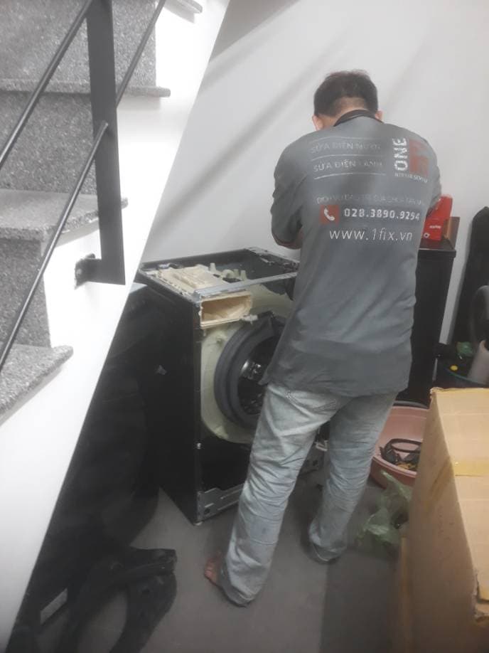 Trước khi sửa: Thay board máy giặt Samsung lỗi, không xả, không vắt tại Bình Hưng, Bình Chánh tại Xã Bình Hưng, Bình Chánh