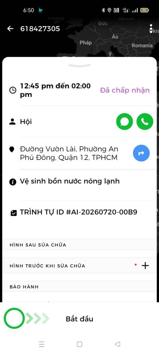 Trước sửa: Vệ sinh bồn nước nóng lạnh tại Phường An Phú Đông, Quận 12 — thợ Lê Đăng Tuấn