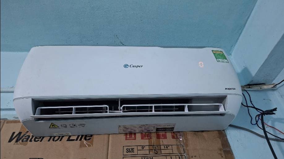 Sau khi hoàn thành sửa máy lạnh treo tường Casper tại TPHCM — thợ Lê Hữu Lộc