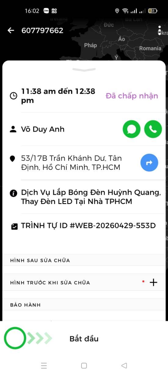 Trước sửa: Dịch Vụ Lắp Bóng Đèn Huỳnh Quang, Thay Đèn LED Tại Nhà TPHCM tại TPHCM — thợ Lê Tuấn