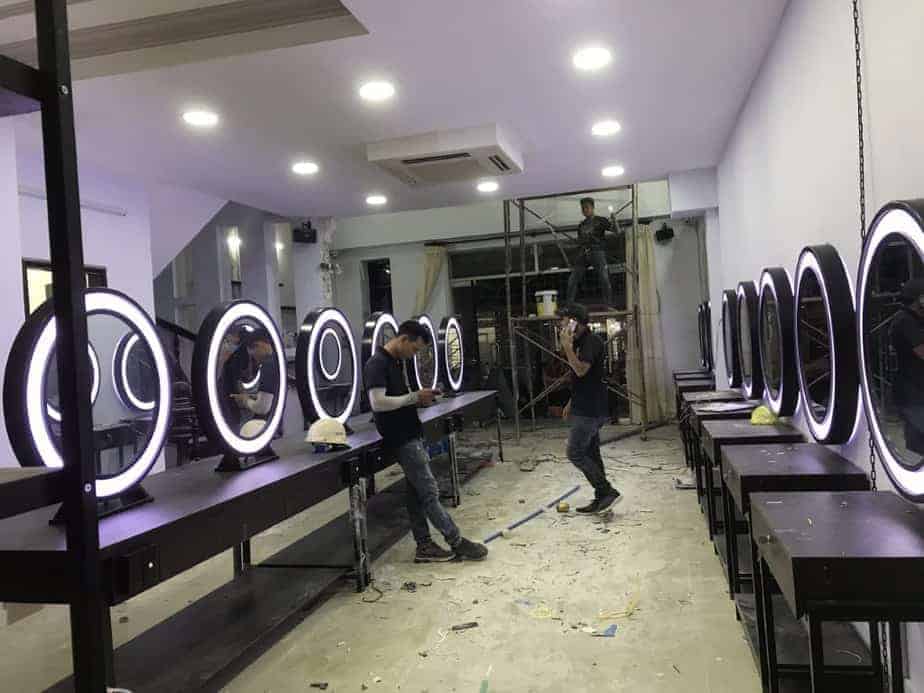 Thi công điện nước cho Salon tóc tiệm gội đầu 10