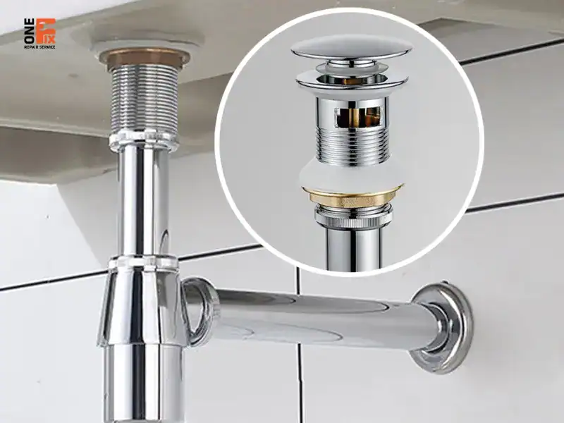 Ống thoát nước lavabo bằng xi phông inox