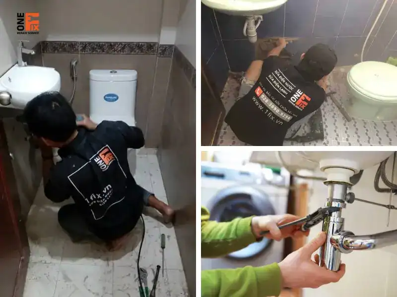 Dịch vụ lắp đặt ống thoát nước lavabo tại nhà từ 1FIX