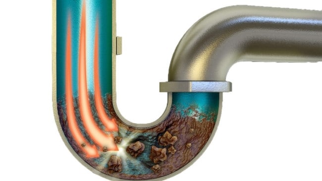 Tắc nghẽn ống thoát nước dẫn đến lavabo thoát nước chậm