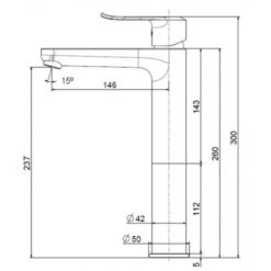 Vòi lavabo American Standard WF-0703 Neo Modern nóng lạnh