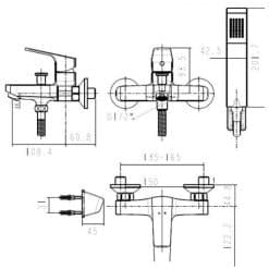 Vòi sen American Standard WF-0411 Concept Square