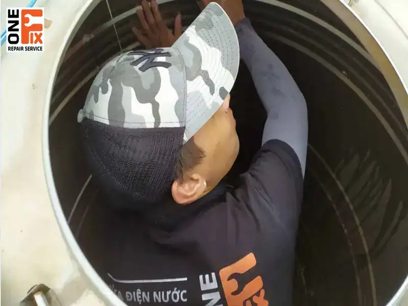 1FIX nhận thau rửa bể nước ngầm, bồn nước tận nơi với dịch vụ chuy&ecirc;n nghiệp