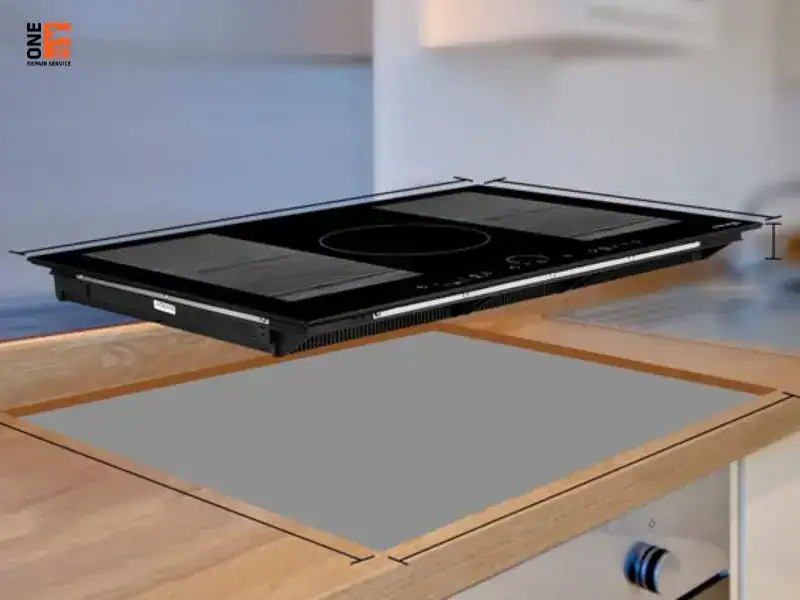 Khoảng c&aacute;ch l&yacute; tưởng v&agrave; an to&agrave;n khi lắp bếp từ &acirc;m