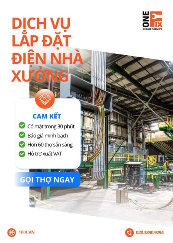 Báo Giá, Gợi Ý Dịch Vụ Thi Công, Lắp Đặt Điện Nhà Xưởng 12 lap dat dien nha xuong 8 1