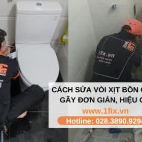 cách sửa vòi xịt bồn cầu bị gãy