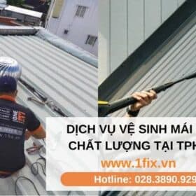 dịch vụ vệ sinh mái tôn