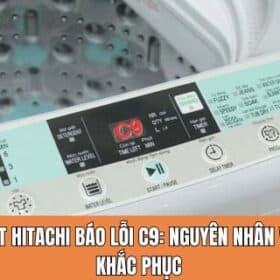 máy giặt hitachi báo lỗi c9