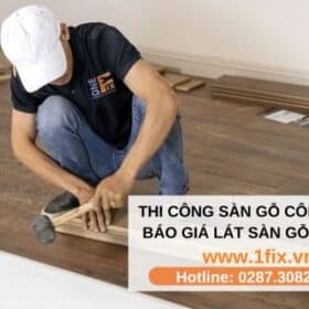 thi công sàn gỗ công nghiệp