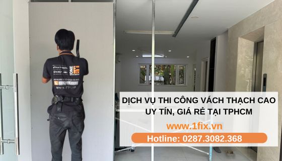 thi công vách thạch cao