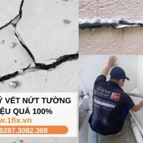 xử lý vết nứt tường