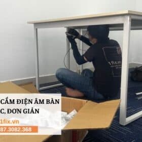 lắp ổ điện âm bàn