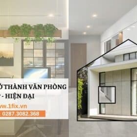 cải tạo nhà ở thành văn phòng