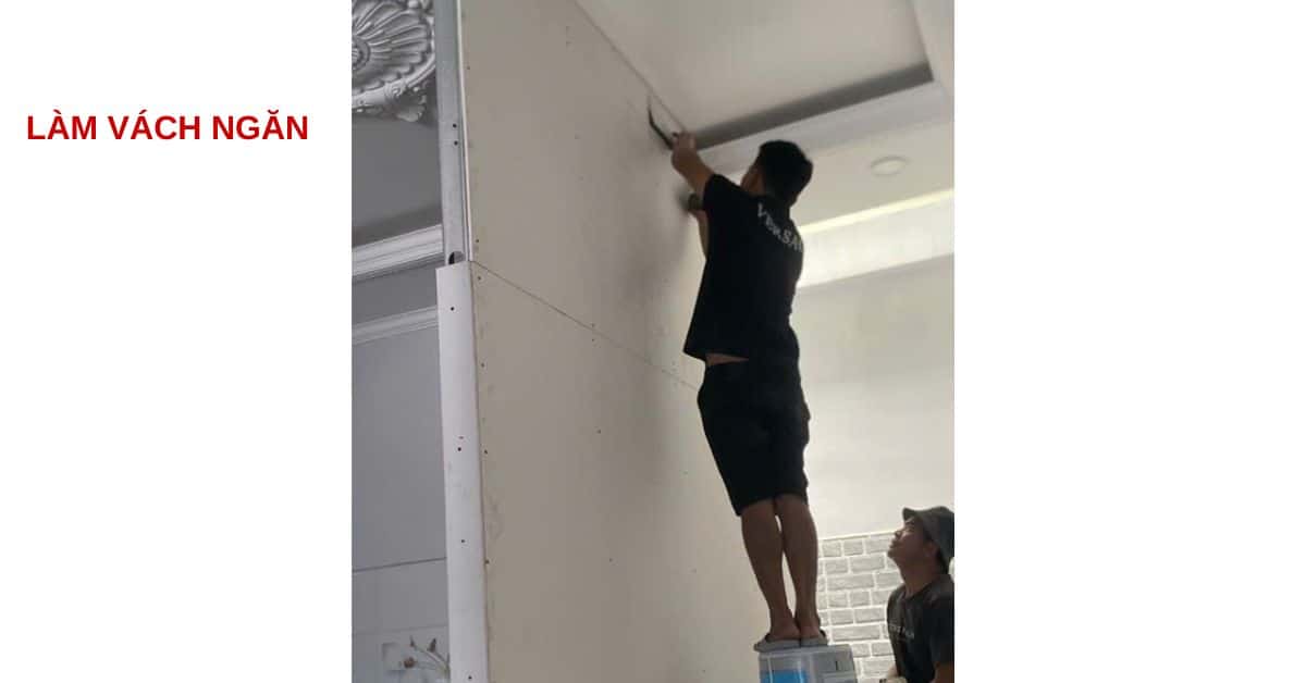 hạng mục làm vách ngăn, thay cửa