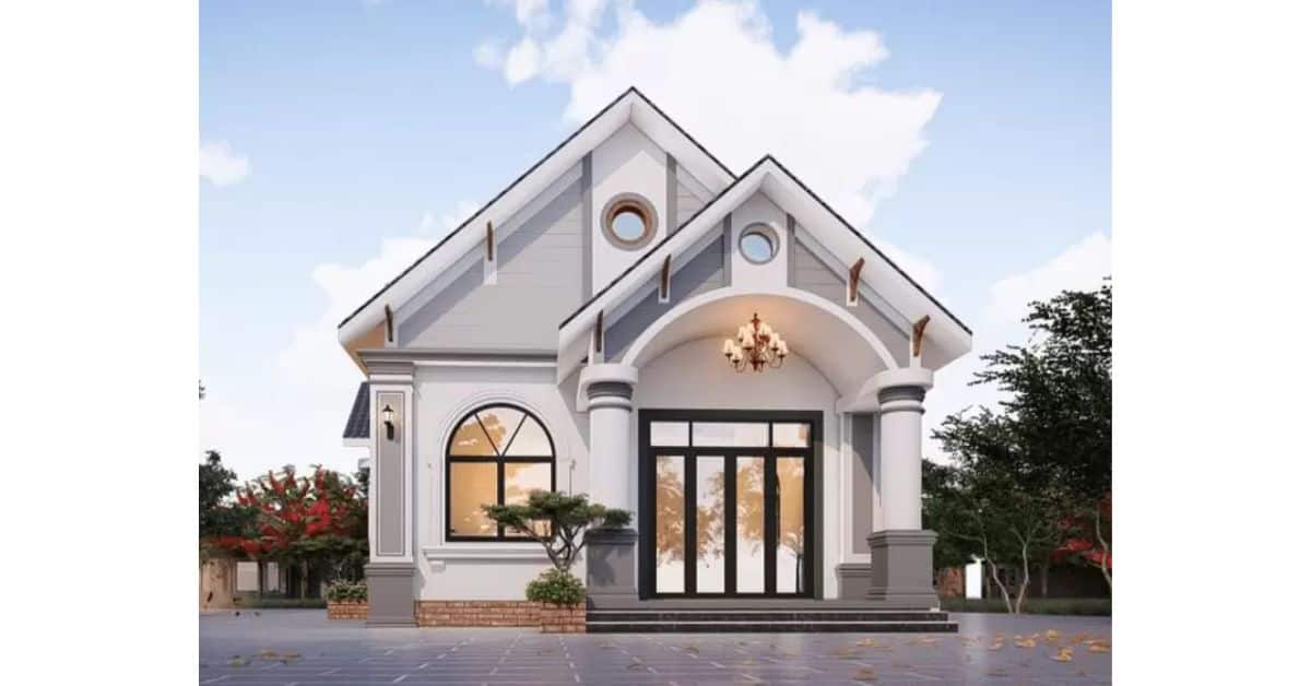 mẫu thiết kế nhà mái thái