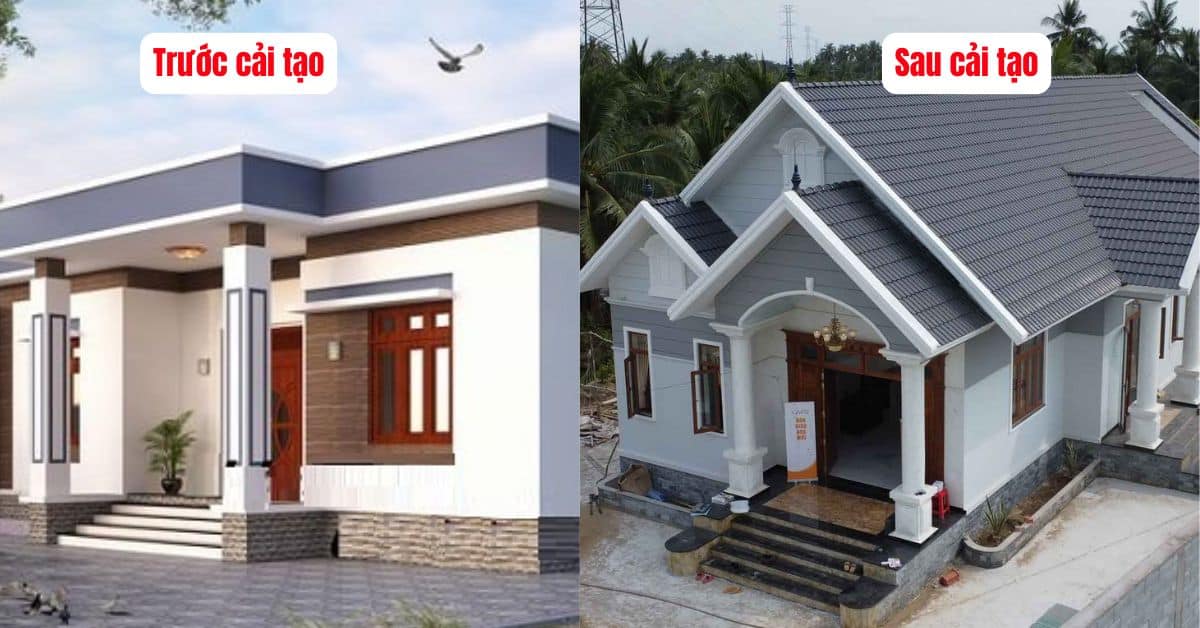 quy trình sửa nhà mái bằng thành nhà mái thái