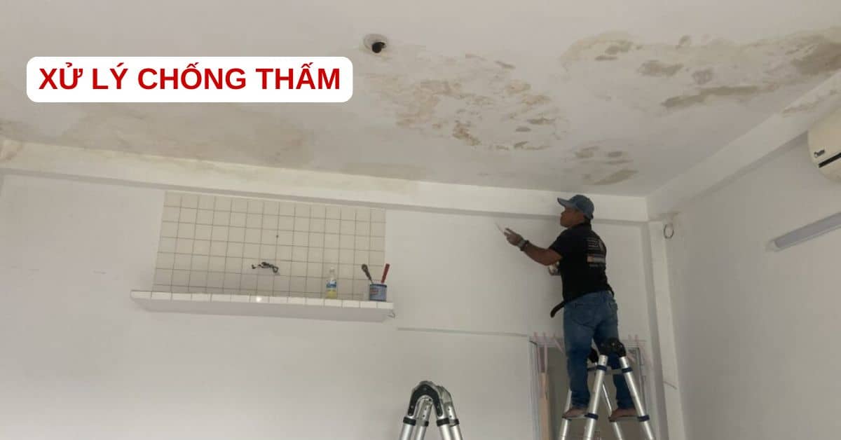 sơn chống thấm xử lý tường bong tróc