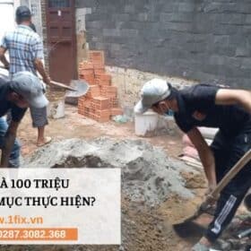 sửa nhà 100 triệu