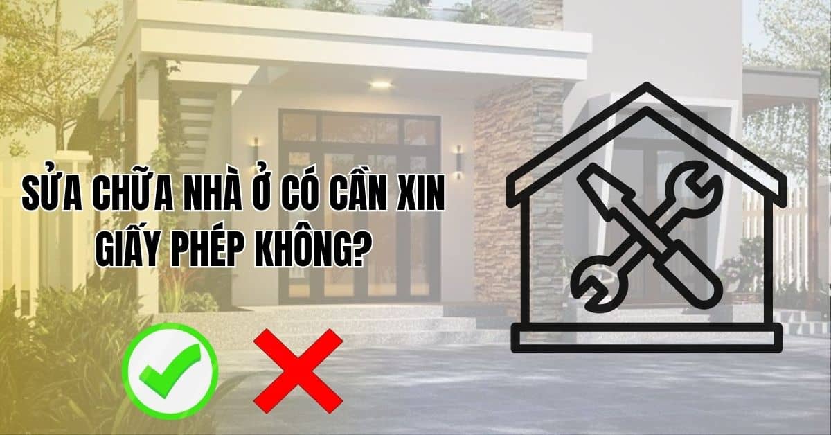 sửa nhà có cần xin phép không
