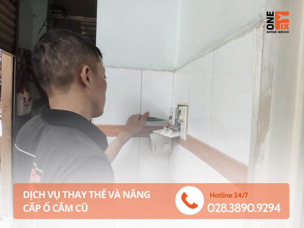 Lắp ổ cắm điện âm tường tại nhà - Cách thay ổ cắm điện âm tường 23 lap o dien 5