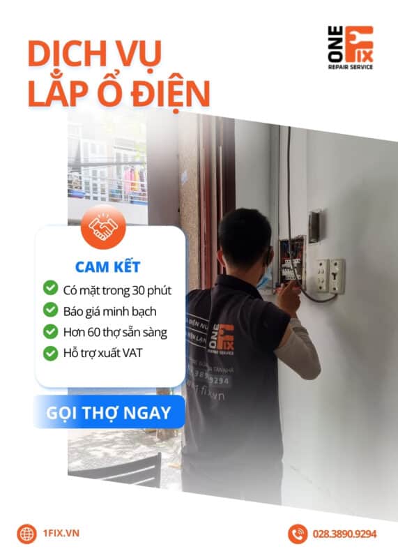 Lắp ổ cắm điện âm tường tại nhà - Cách thay ổ cắm điện âm tường 24 lap o dien 6