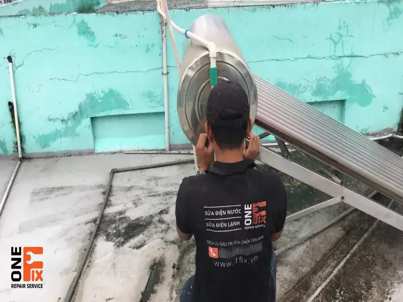 1FIX cam kết cung cấp dịch vụ sửa máy nước nóng năng lượng mặt trời Gò Vấp uy tín, chuyên nghiệp, an toàn hàng đầu