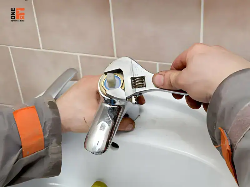 Dịch vụ sửa vòi nước bồn rửa mặt tại nhà – sửa vòi nước Lavabo 2 Vòi lỏng lẻo do lắp đặt sai kỹ thuật cần thay vòi nước bồn rửa mặt