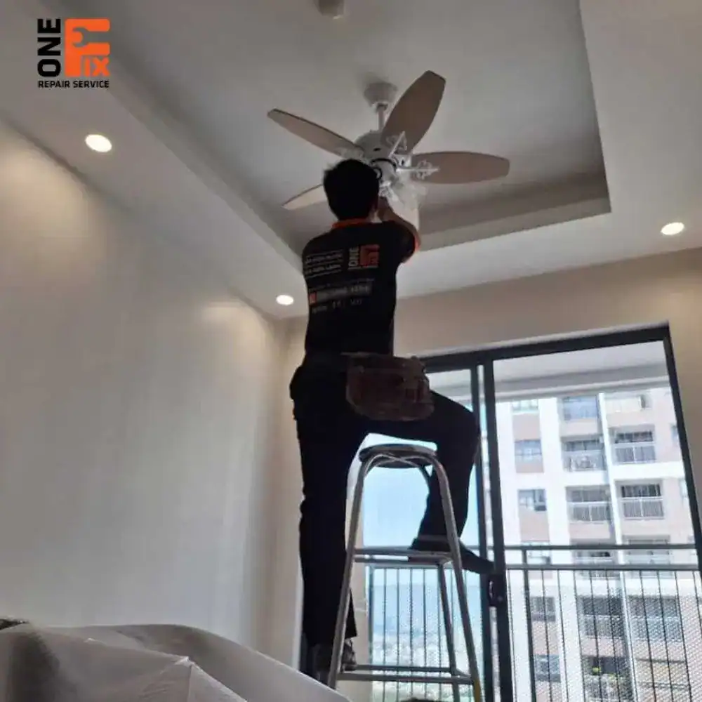 Lắp quạt trần thạch cao