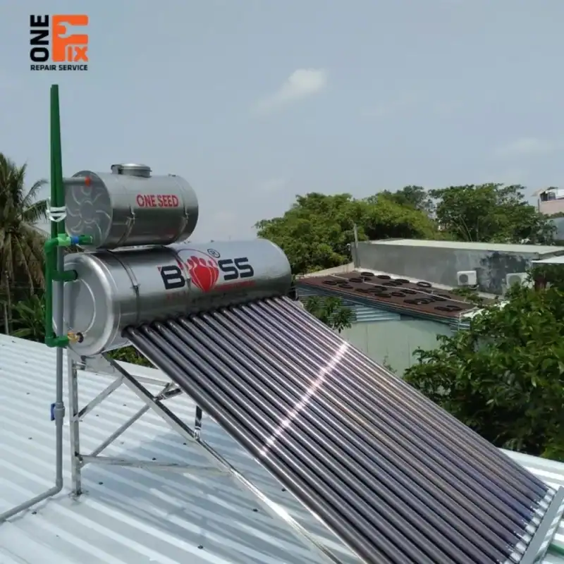 Dịch vụ sửa máy nước nóng năng lượng mặt trời 17 Bình phụ bị tràn nước liên tục, lãng phí nước và gây áp lực lên hệ thống