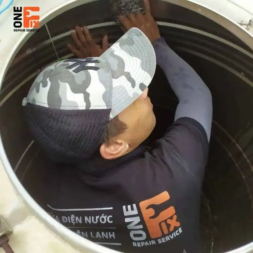 Kiểm tra hệ thống cấp/xả nước: Đảm bảo các van, đường ống, phao tự động hoạt động ổn định, không bị rò rỉ hay tắc nghẽn trước khi đưa bồn vào sử dụng trở lại.